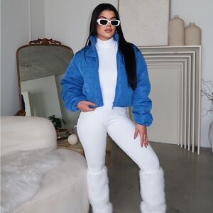 WINTER PUFFER JACKET - BLUE